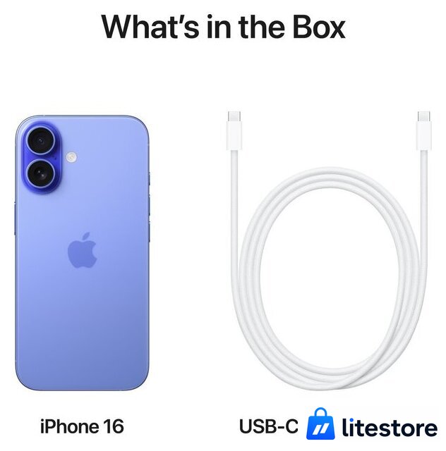 Телефон Apple iPhone 16 128GB (ультрамарин) - Изображение №7 — Лайт Стор