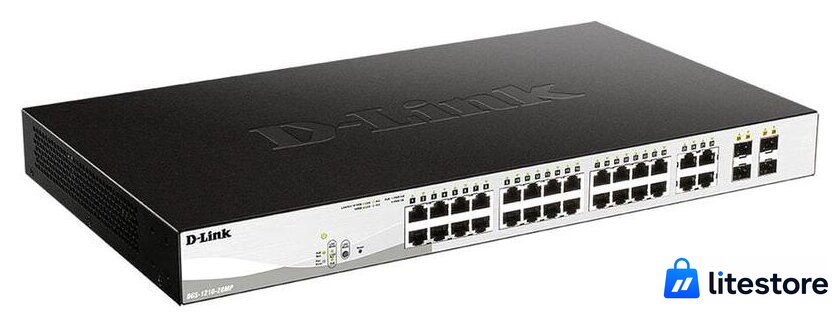 Настраиваемый коммутатор D-Link DGS-1210-28MP/F3A - Изображение №1 — Лайт Стор