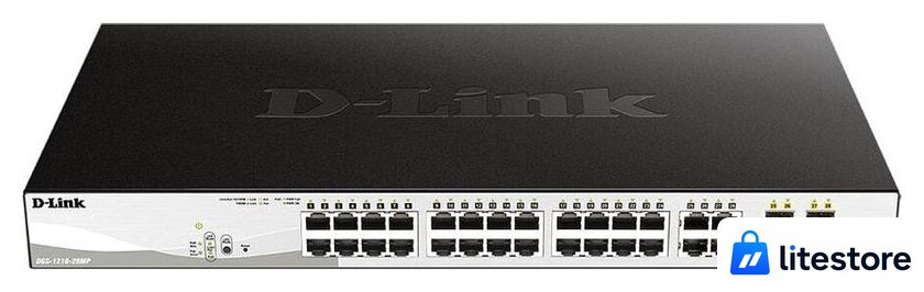Настраиваемый коммутатор D-Link DGS-1210-28MP/F3A - Изображение №2 — Лайт Стор