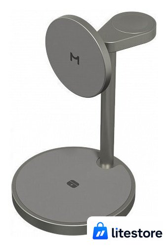 Беспроводное зарядное Magssory Base Pro Wireless Qi2 WCH012t (титановый) - Изображение №1 — Лайт Стор
