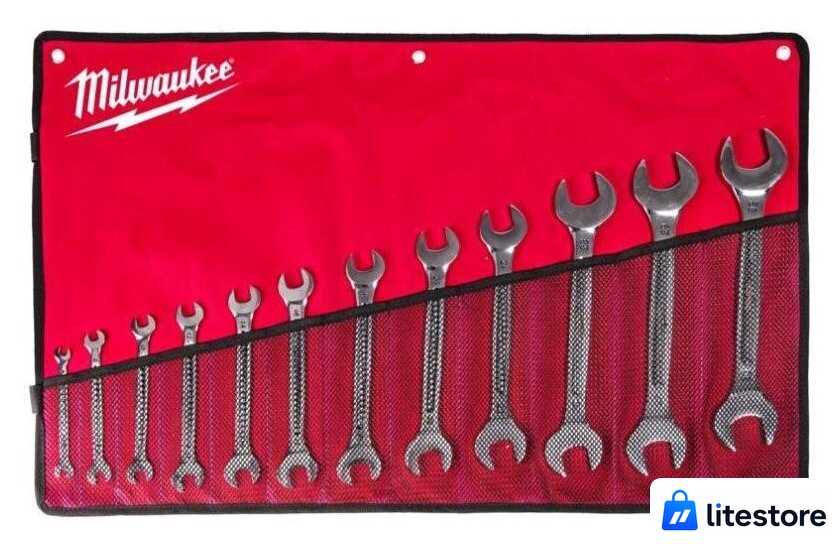 Набор ключей Milwaukee 4932492714 (12 предметов) - Изображение №1 — Лайт Стор