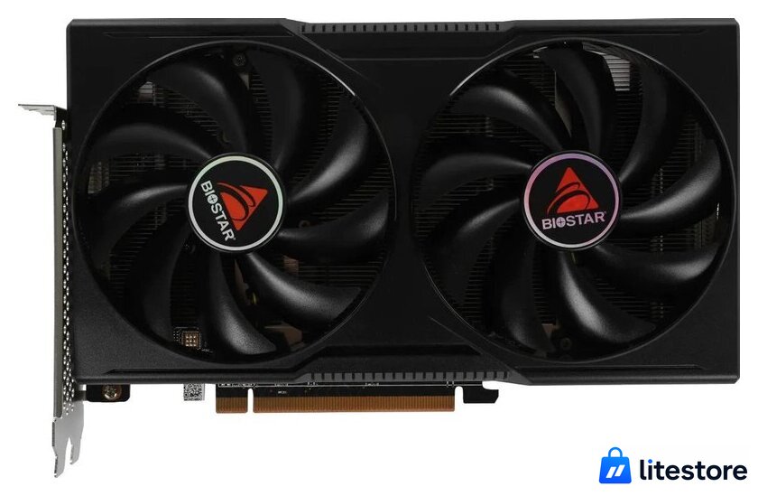 Видеокарта BIOSTAR Radeon RX 7600 OC 8GB GDDR6 VA76S6RM81 - Изображение №1 — Лайт Стор