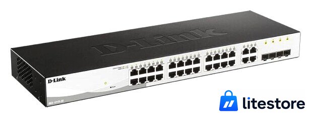 Настраиваемый коммутатор D-Link DGS-1210-28/F3A - Изображение №1 — Лайт Стор