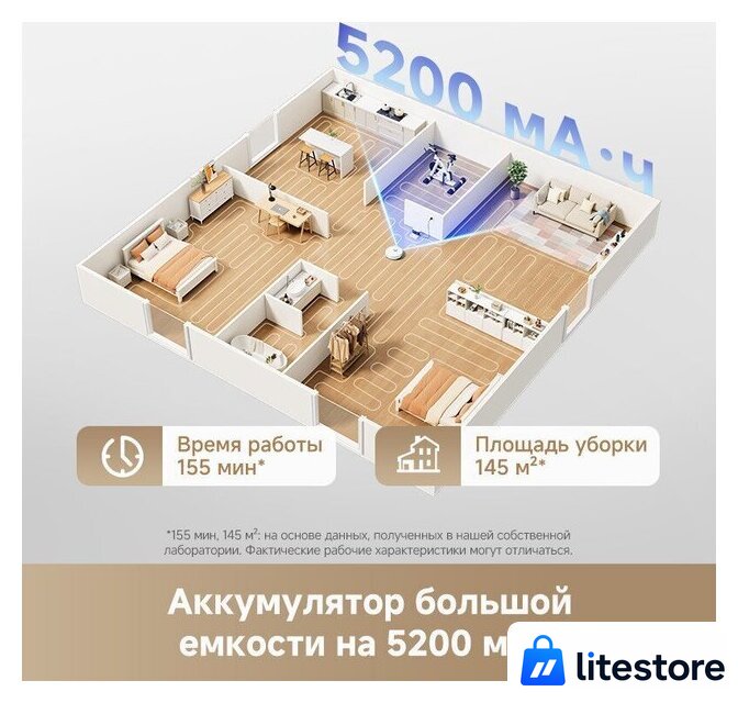 Робот-пылесос Dreame Robot Vacuum L40 White RLL42SDA (евровилка, белый) - Изображение №8 — Лайт Стор