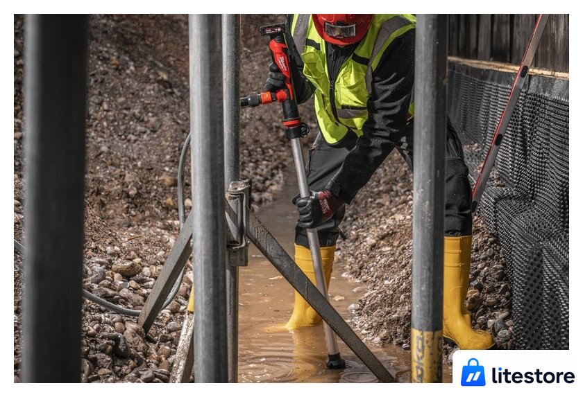 Дренажный насос Milwaukee M12 BSWP-601 4933479640 (с 1-им АКБ) - Изображение №5 — Лайт Стор