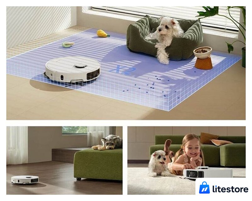 Робот-пылесос Dreame Robot Vacuum L50 Ultra CE RLL53SE (евровилка, белый) - Изображение №13 — Лайт Стор
