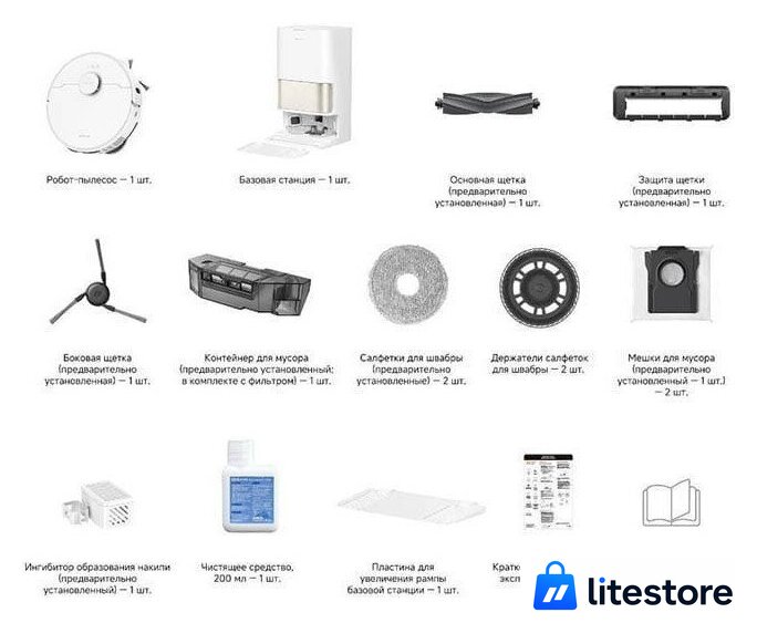 Робот-пылесос Dreame Robot Vacuum L50 Ultra CE RLL53SE (евровилка, белый) - Изображение №5 — Лайт Стор