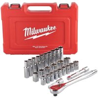 Набор трещотка с головками Milwaukee 4932471864 (28 предметов) - Превью изображения №2 — Лайт Стор