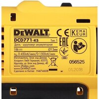 Дрель-шуруповерт DeWalt DCD771D2 (с 2-мя АКБ 2 Ah) - Превью изображения №7 — Лайт Стор