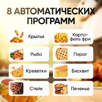 Аэрогриль (аэрофритюрница) Roome AF-ZE7223-A (черный) - Превью изображения №3 — Лайт Стор