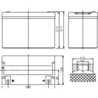 Аккумулятор для ИБП Powerman CA12500/UPS (12В/50 А·ч) - Превью изображения №3 — Лайт Стор