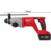 Перфоратор Milwaukee M18 M18BLHACD26-402X 4933492480 (с 2-мя АКБ, кейс) - Превью изображения №8 — Лайт Стор