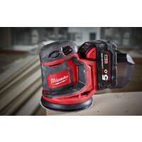 Эксцентриковая шлифмашина Milwaukee M18 BOS125-502B 4933464229 (с 2-мя АКБ, сумка) - Превью изображения №5 — Лайт Стор
