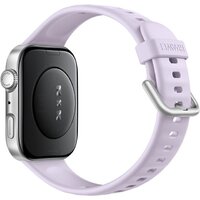 Умные часы Huawei Watch FIT 4 (серебристый, с сиреневым силиконовым ремешком, международная версия) - Превью изображения №2 — Лайт Стор