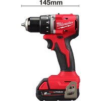 Дрель-шуруповерт Milwaukee M18 M18BLDDRC-202C 4933492833 (с 2-мя АКБ 2 Ач, кейс) - Превью изображения №4 — Лайт Стор