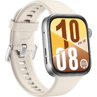 Умные часы Huawei Watch FIT 4 (серебристый, с бежевым силиконовым ремешком, международная версия) - Превью изображения №5 — Лайт Стор