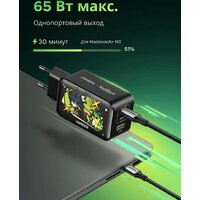 Сетевое зарядное Ugreen CD244 10335GI (черный) - Превью изображения №2 — Лайт Стор