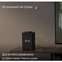 Умная колонка Яндекс Станция Макс (с хабом умного дома Zigbee, черный) - Превью изображения №7 — Лайт Стор