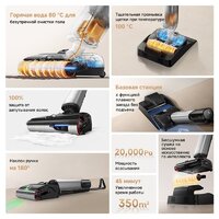 Вертикальный моющий пылесос Trouver Wet and Dry Vacuum X4 Pro - Превью изображения №21 — Лайт Стор