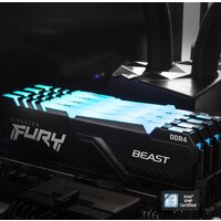 Оперативная память Kingston FURY Beast RGB 32ГБ DDR4 3200 МГц KF432C16BB2A/32 - Превью изображения №9 — Лайт Стор