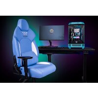 Игровое (геймерское) кресло Thermaltake V Comfort (синий/белый) - Превью изображения №16 — Лайт Стор