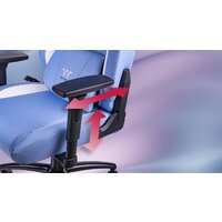 Игровое (геймерское) кресло Thermaltake V Comfort (синий/белый) - Превью изображения №19 — Лайт Стор