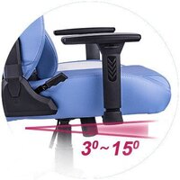 Игровое (геймерское) кресло Thermaltake V Comfort (синий/белый) - Превью изображения №11 — Лайт Стор