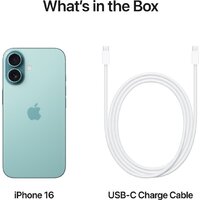Телефон Apple iPhone 16 256GB (бирюзовый) - Превью изображения №7 — Лайт Стор